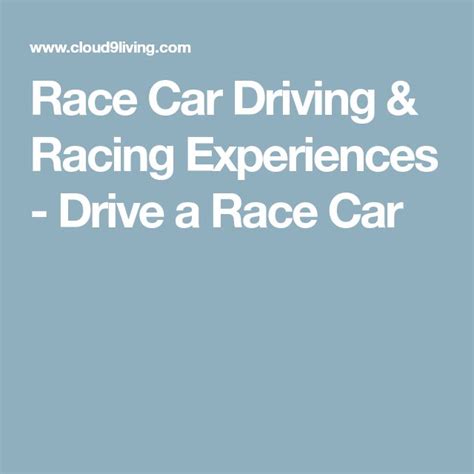 Race Car Driving & Racing Experiences - Drive a Race Car | Race car ...