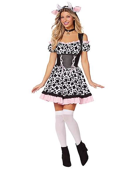 Adult Cow Dress Costume - Spirithalloween.com