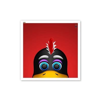 Nhl Chicago Blackhawks Tommy Hawk Mascot Art Poster Print : Target