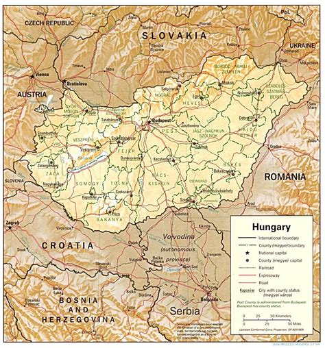 Hungary Map