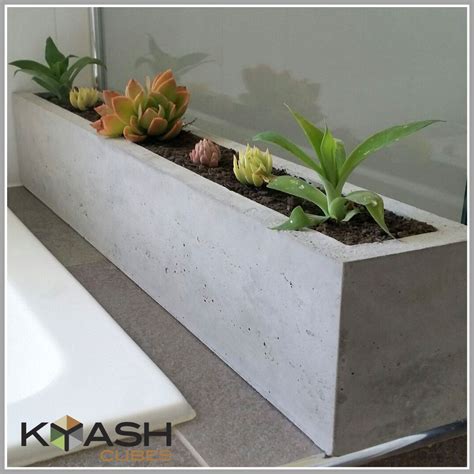 large rectangular 900mm succulent or herb garden planter for a kitchen ...