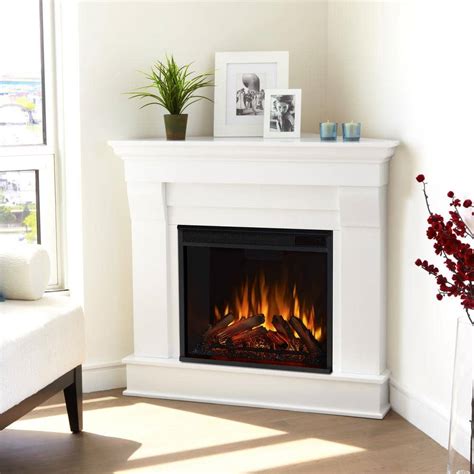 Real Flame 5950E Chateau Corner Electric Fireplace Small Dark Walnut ...