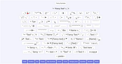 Fancy text symbols ・ ・ | Text symbols, Cute text symbols, Symbols