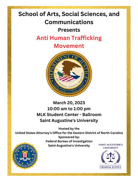 Anti-Human Trafficking Movement Program - Saint Augustine's University