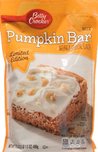 Betty Crocker Pumpkin Spice Bar Mix, 17.5 oz - Kroger