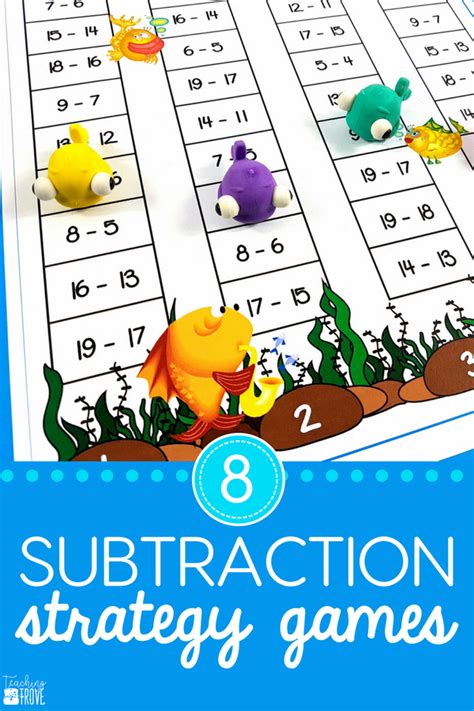 Subtraction Strategy Games - Count Backs, Using Doubles, Subtracting 9 ...