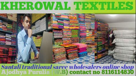 Santali Traditional Saree Dhuti & Dresses Wholesalers Market - YouTube