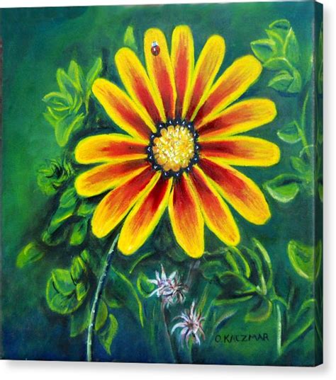 Yellow Daisy Painting at PaintingValley.com | Explore collection of ...