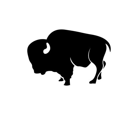 bison silhouette design for background 4708248 Vector Art at Vecteezy