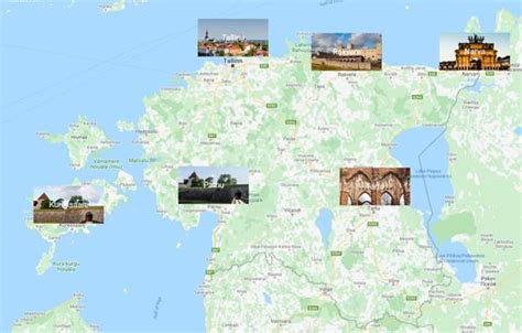 Cities map of Estonia - OrangeSmile.com