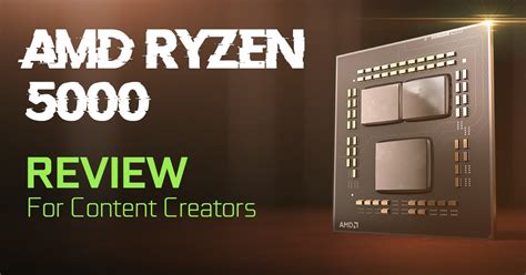 AMD Ryzen 5000 Series Review for Content Creators - Goodbye Competition