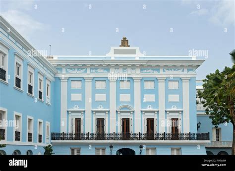 governor’s mansion of colonial neoclassical style architecture in old ...