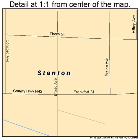 Stanton Iowa Street Map 1975000