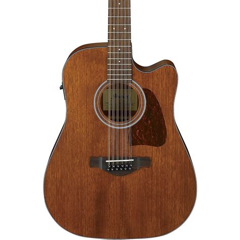 Ibanez AW5412CE-OPN 12-String Acoustic-Electric Guitar Satin Natural ...