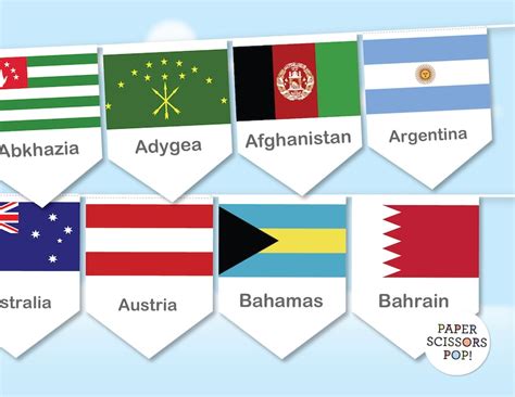 World Flags Classroom Decor International Flags Banner | Etsy