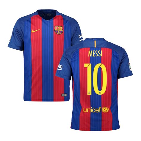 Nike Lionel Messi Barcelona Youth 2016/17 Home Replica Jersey