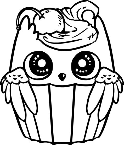 Cupcake Owl Drawing Free Stock Photo - Public Domain Pictures