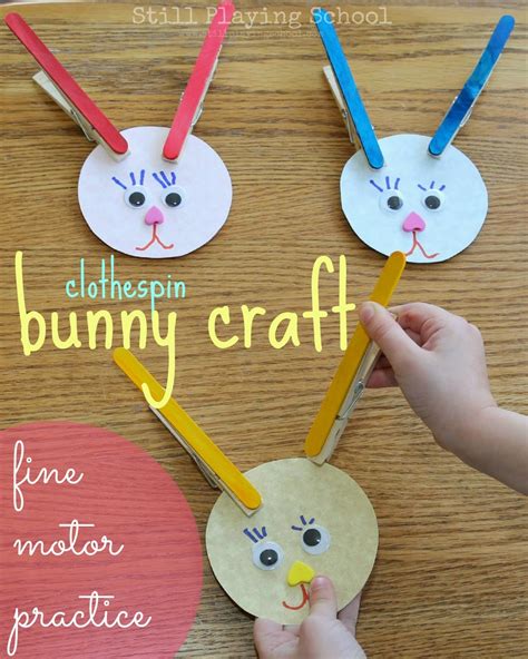 Clothespin Bunnies | Still Playing School