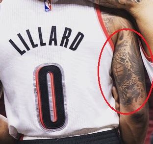 Damian Lillard's 18 Tattoos & Their Meanings - Body Art Guru