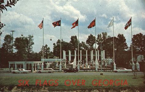 Six Flags Over Georgia Atlanta, GA Postcard