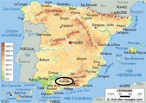 Grenade carte espagne » Voyage - Carte - Plan