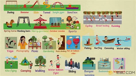 Outdoor Activities: List of Outdoor Activities with Pictures • 7ESL