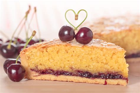 Cherry Bakewell Tart or Frangipane Tart | Krumpli