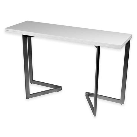 Expanding Console Dining Table in White Counter Height Dining Table, Pedestal Dining Table ...