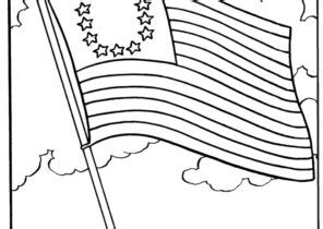 13 Colonies Flag Coloring Page - Coloring4Free.com