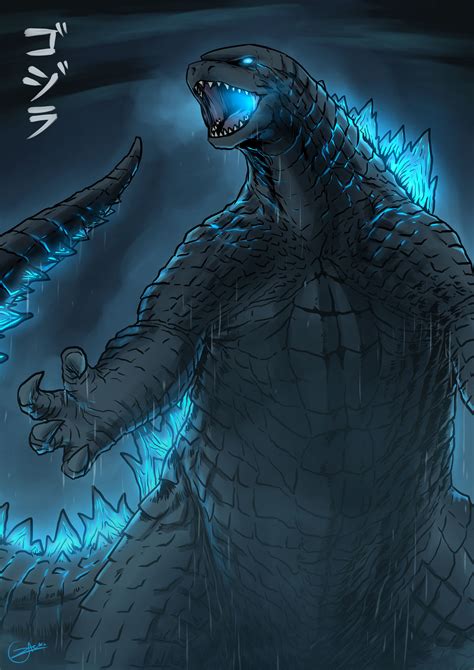 Legendary Godzilla Illustration by zacharychua on DeviantArt