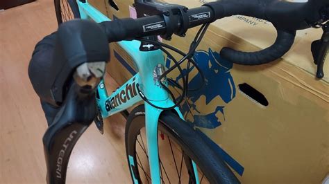 New Bianchi Aria celeste size 47 disc brake carbon road bike, Sports ...