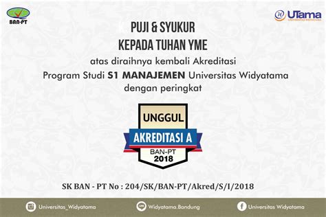 Widyatama University S1 Management Study Program Reaches "A" Accreditation - Universitas Widyatama