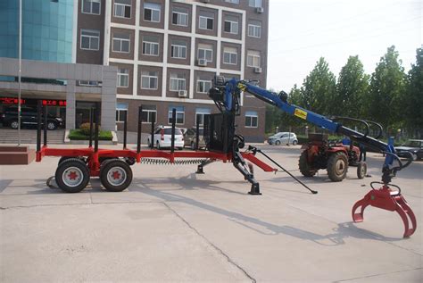 CE Approved Hydraulic Log Grapple Trailer - Log Grapple and Timber Trailer