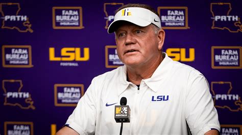 WATCH – Video of LSU head football coach full media press conference ...