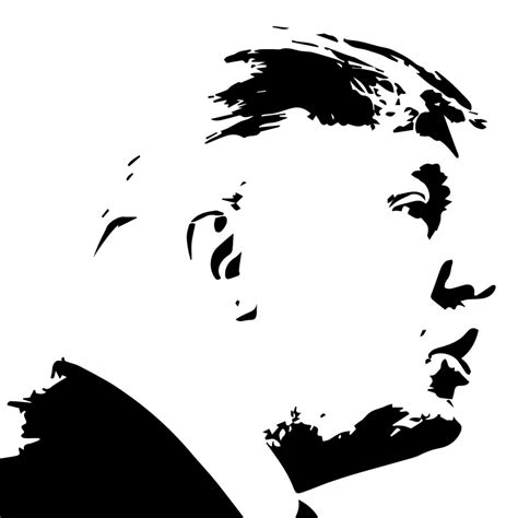 Trump Silhouette Vector at Vectorified.com | Collection of Trump ...