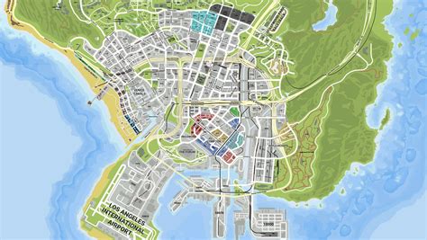 Los Angeles Streets Address map + Real life Gang zones V1.0 – GTA 5 mod