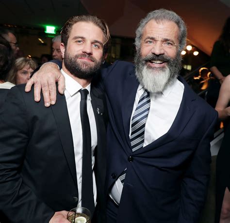 Mel Gibson Poses with Look-Alike Son Milo at Hacksaw Ridge Afterparty