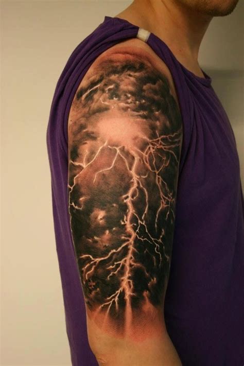 Lightning Sleeve | Best tattoo design ideas | Cool arm tattoos, Half ...