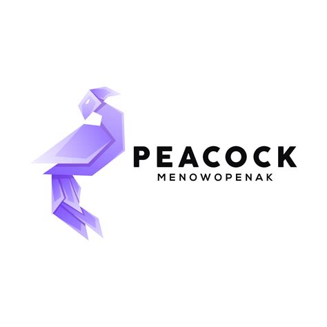 peacock logo design 5462631 Vector Art at Vecteezy