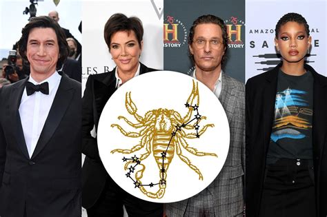 Scorpio celebrities: 20 famous people born under the water sign