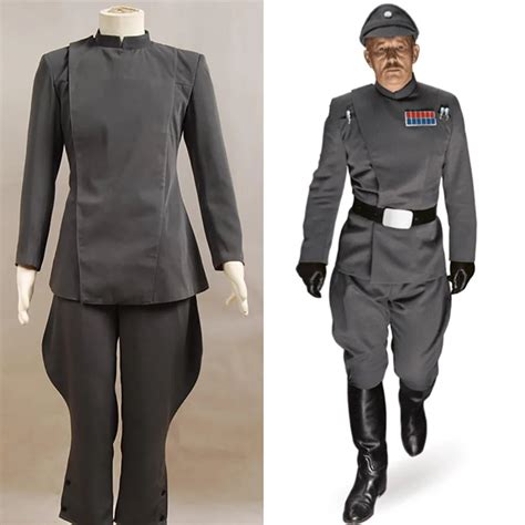 Star Wars Imperial Officer Grey Costume Uniform Whole Set Cosplay Costume For Halloween Party ...