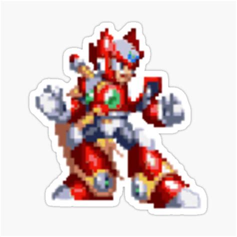 "Mega Man X Zero Sprite" Sticker by hansfriedrich6 | Redbubble