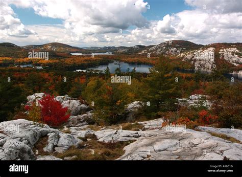 Fall Colors in Killarney Provincial Park, Ontario, Canada Stock Photo ...