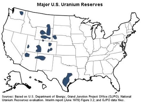 Uranium Deposits Map