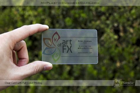 Clear Plastic Business Cards | My Plastic Business Card