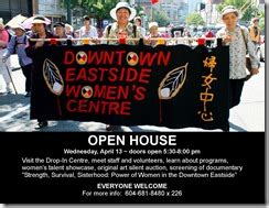 Downtown Eastside Women’s Centre Open House - BWSS