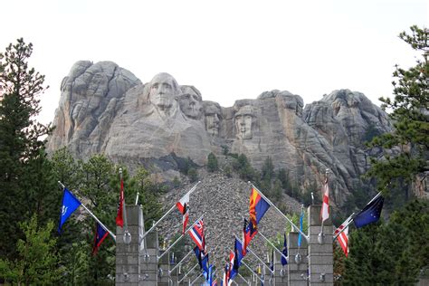 Mount Rushmore from path in the Black Hills, South Dakota image - Free stock photo - Public ...