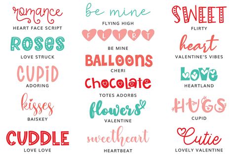 The Best Valentine's Day Fonts for Crafting and Design