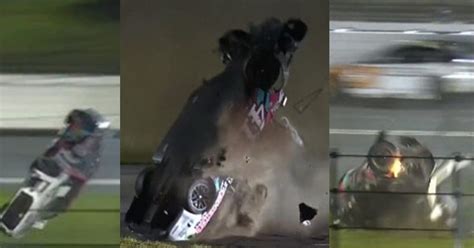 NASCAR driver flips 10 times in violent, SAVAGE crash at Daytona ...