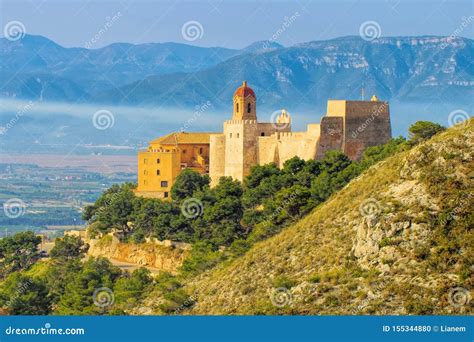 Castle of Cullera in Spain stock photo. Image of mediterranean - 155344880